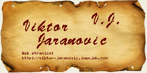 Viktor Jaranović vizit kartica
